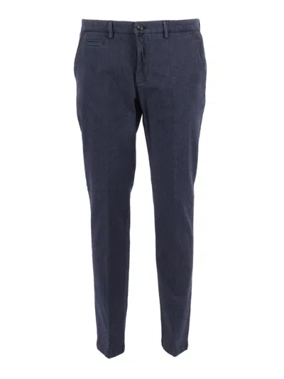 Briglia Tailored Slim Fit Pants In Blue