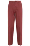 Briglia Tailored Slim Fit Pants In Soft Modal Blend In Brown
