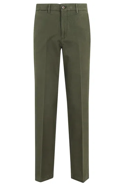 Briglia Tailored Slim Fit Pants In Soft Modal Blend In Multi