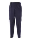 Briglia Tailored Slim-fit Pants With Tapered Leg In Blue