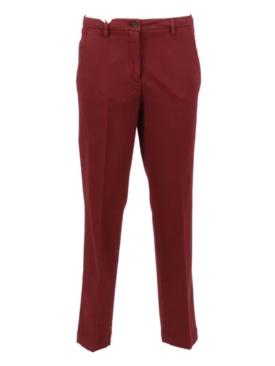 Briglia Tailored Straight-leg Pants In Red