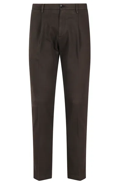 Briglia Tailored Tiberio Trousers With Pinces In Brown