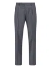 Briglia Tailored Trousers In Grey Virgin Wool In Gray