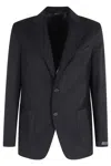 Briglia Tailored Virgin Wool Greco Jacket In Black
