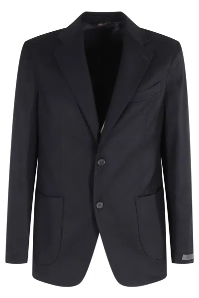 Briglia Tailored Virgin Wool Greco Jacket In Black