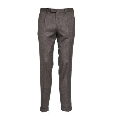 Briglia Tailored Wool Trousers For Men In Brown