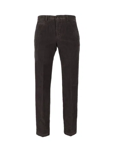 Briglia Vertical Ribbed Straight-leg Pants In Black