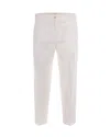 Briglia White Regular Flat Front Pants In White