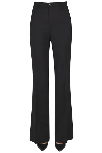 Briglia Wool-blend Trousers In Black