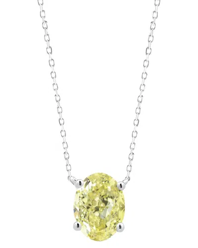 Brilliant Bloom 14k Lab-grown Diamond Solitaire Pendant In No Color