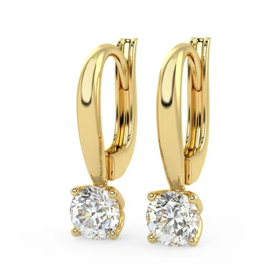 Brilliant Carbon Igi Certified 2.00 Ct. Tw. Lab Grown Diamond Earrings In 14k White Gold