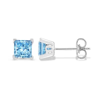 Brilliant Carbon Igi Certified Lab Grown Diamond Stud Earrings, Multicolor In Metallic