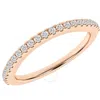 Brilliant Diamond 0.19 Carat 14k Rose Gold Contour Diamond Ring For Women  Lab Grown Diamond  Weddin