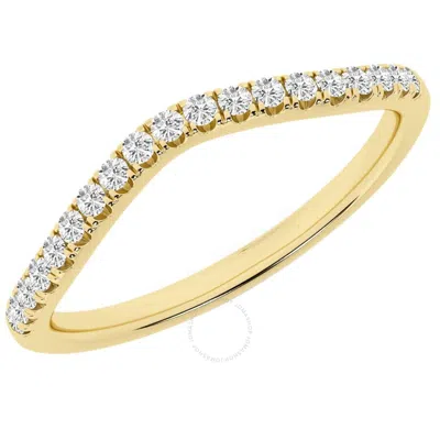 Brilliant Diamond 0.25 Carat Lab Grown Diamond | Prong Set Diamond Contour Wedding Band For Women |