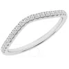 Brilliant Diamond 0.25 Carat Lab Grown Diamond | Prong Set Diamond Contour Wedding Band For Women |