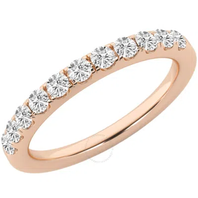 Brilliant Diamond 0.50 Carat 14k Rose Gold Diamond Ring For Women | Lab Grown Diamond | 11- Stone An In Pink