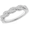 Brilliant Diamond 0.50 Carat 14k White Gold Stackable Diamond Ring For Women  Lab Grown Diamond  Twi