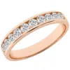 Brilliant Diamond 0.50 Carat Lab Grown Diamond Wedding Anniversary Band For Women  10 Stone Stackabl