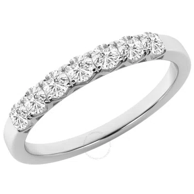 Brilliant Diamond 0.50 Carat Lab Grown Diamond Wedding Anniversary Band For Women  7 Stone Stackable In White