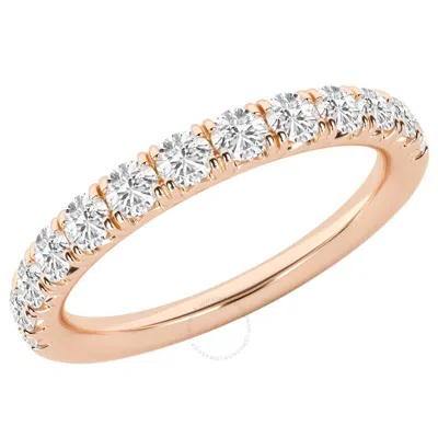 Brilliant Diamond 0.75 Carat 14k Rose Gold French Pave Diamond Ring For Women  Lab Grown Diamond  We In Pink