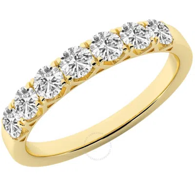 Brilliant Diamond 0.75 Carat 14k Yellow Gold Diamond Ring For Women  Lab Grown Diamond  7- Stone Ann