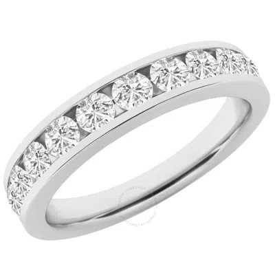 Brilliant Diamond 0.75 Carat Lab Grown Diamond Wedding Anniversary Band For Women  10 Stone Stackabl In White