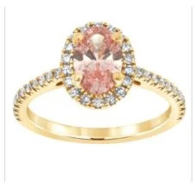 Brilliant Diamond 1 1/3 Carat Round Lab Grown Diamond Engagement Ring In 14k Yellow Gold