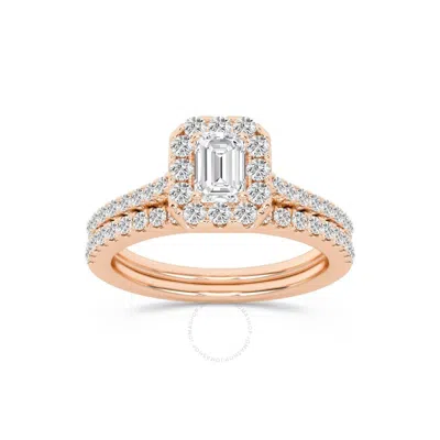 Brilliant Diamond 1.00 Carat Emerald Diamond Bridal Set Rings For Women | Lab Grown Diamond Engageme