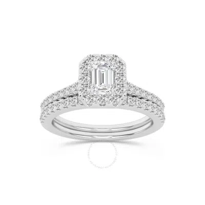Brilliant Diamond 1.00 Carat Emerald Diamond Bridal Set Rings For Women | Lab Grown Diamond Engageme