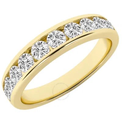 Brilliant Diamond 1.00 Carat Lab Grown Diamond Wedding Anniversary Band For Women  10 Stone Stackabl In Yellow