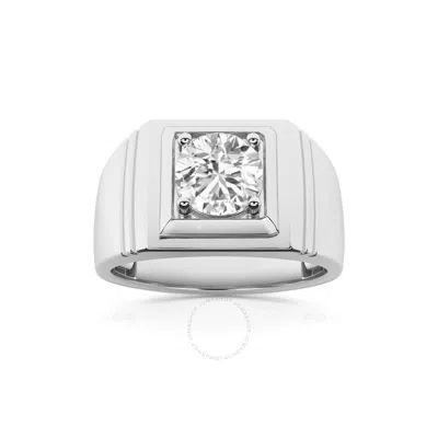 Brilliant Diamond 1.00 Carat Round Cut Lab Grown Diamond | Men's Solitaire Engagement Ring |14k Whit In White