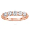 Brilliant Diamond 1.00 Ct Round Cut Lab Grown 5 Stone Diamond Anniversary Band Ring (f-g