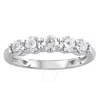 Brilliant Diamond 1.00 Ct Round Cut Lab Grown 5 Stone Diamond Anniversary Band Ring (f-g