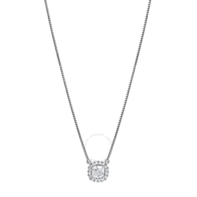 Brilliant Diamond 10kt White Gold 0.25 Carat Lab Grown Diamond Necklace For Women