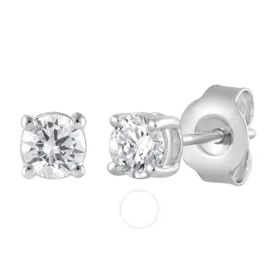 Brilliant Diamond 10kt White Gold 0.50 Carat Lab Grown Diamond Stud Earrings For Women