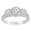 Brilliant Diamond 14k White Gold 1.25 Cttw Lab Grown Diamond Engagement Ring (g-h In White