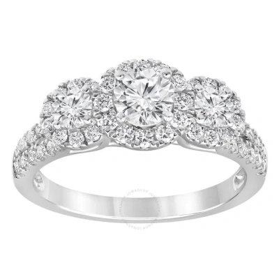 Brilliant Diamond 14k White Gold 1.25 Cttw Lab Grown Diamond Engagement Ring (g-h