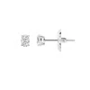 Brilliant Diamond 14k White Gold Igi Certified 0.50 Carat Oval Cut Lab Grown Diamond Stud Earrings F In White