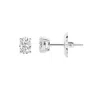 Brilliant Diamond 14k White Gold Igi Certified 1 Carat Oval Cut Lab Grown Diamond Stud Earrings For  In White