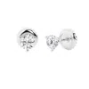 Brilliant Diamond 14k White Gold Igi Certified 1.50 Carat Round Cut Lab Grown Diamond Stud Earrings In White