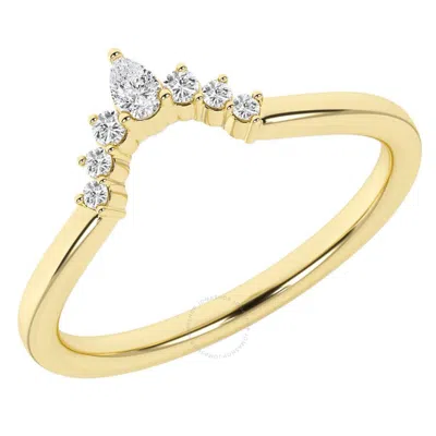 Brilliant Diamond 14k Yellow Gold Ring 0.50 Carat Wedding Anniversary Band For Women Lab Grown Diamo