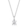 Brilliant Diamond 14kt White Gold 0.45 Carat Lab Grown Diamond Pendant Necklace For Women In White
