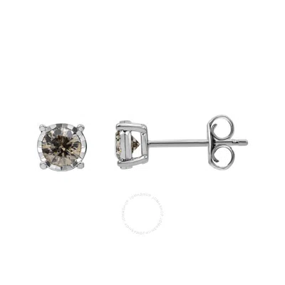 Brilliant Diamond 14kt White Gold 0.50 Carat Lab Grown Diamond Stud Earrings For Women