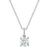 Brilliant Diamond 14kt White Gold 0.60 Carat Lab Grown Diamond Pendant Necklace For Women In White