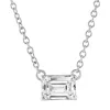 Brilliant Diamond 14kt White Gold 0.65 Carat Lab Grown Diamond Pendant Necklace For Women In White