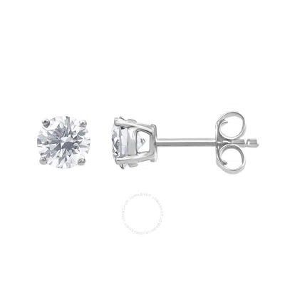 Brilliant Diamond 14kt White Gold 0.75 Carat Lab Grown Diamond Stud Earrings For Women