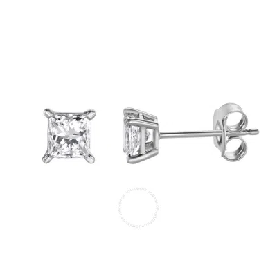 Brilliant Diamond 14kt White Gold 0.75 Carat Lab Grown Diamond Stud Earrings For Women