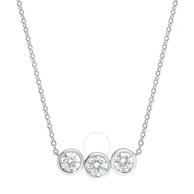 Brilliant Diamond 14kt White Gold 0.80 Carat Lab Grown Diamond Necklace For Women