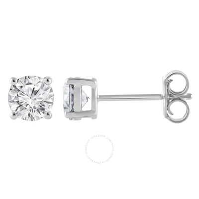 Brilliant Diamond 14kt White Gold 1.00 Carat Lab Grown Diamond Stud Earrings For Women