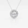 Brilliant Diamond 14kt White Gold 1.20 Carat Lab Grown Diamond Pendant Necklace For Women In White